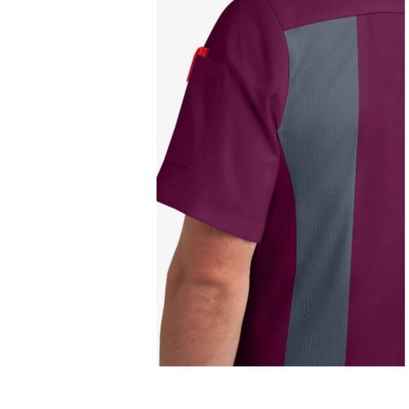 NEW! Chef Uniforms Men's 2-Pocket Short Sleeve Snap Closure with MESH Back Panel - Picture 3 of 3